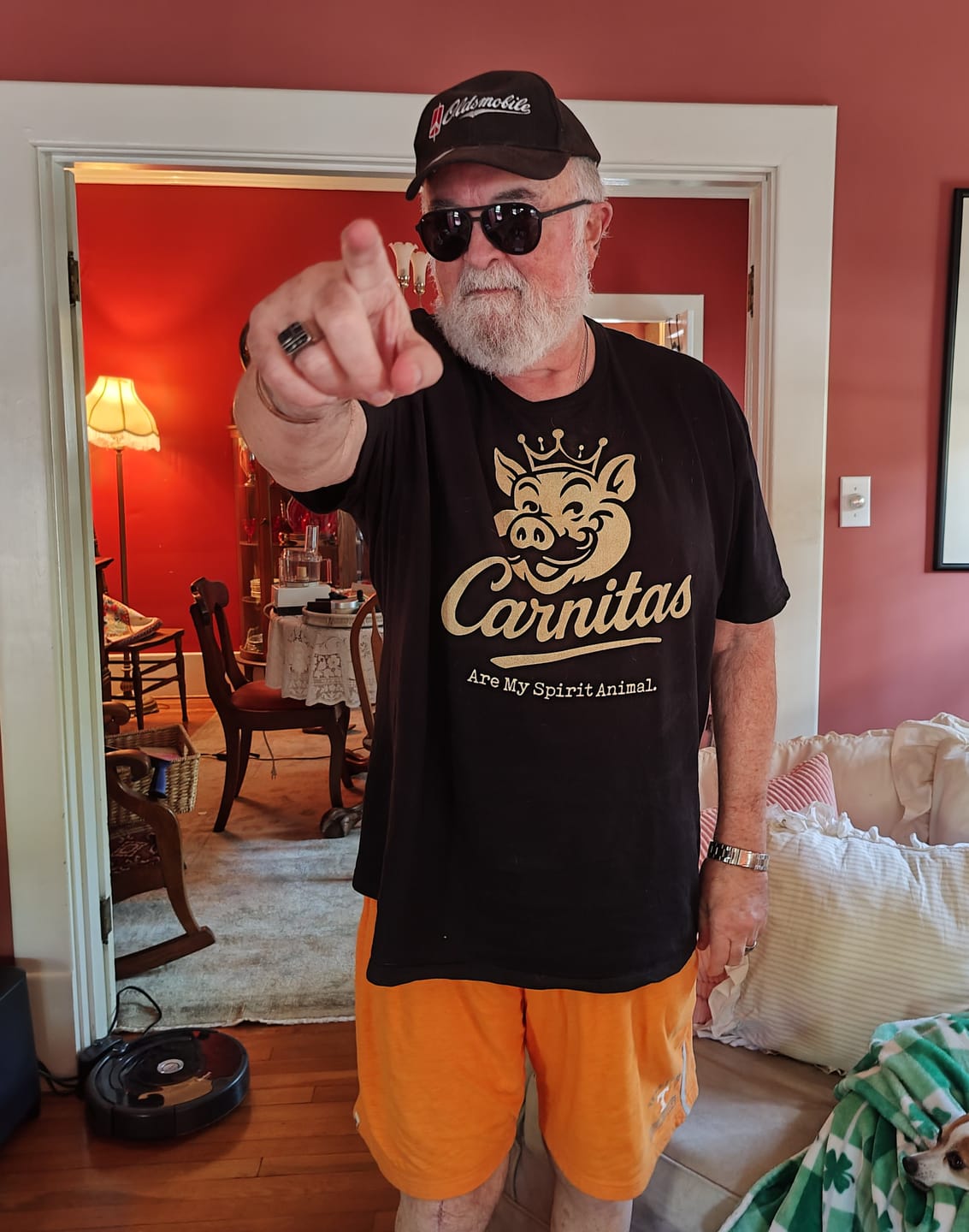 Customer photo review of Carnitas Are My Spirit Animal Cookout T-Shirt