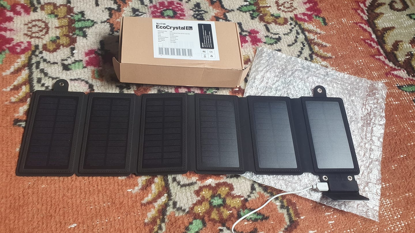 Customer photo review of EcoCrystal 10W 6 Yapraklı Güneş Paneli (Solar Panel)