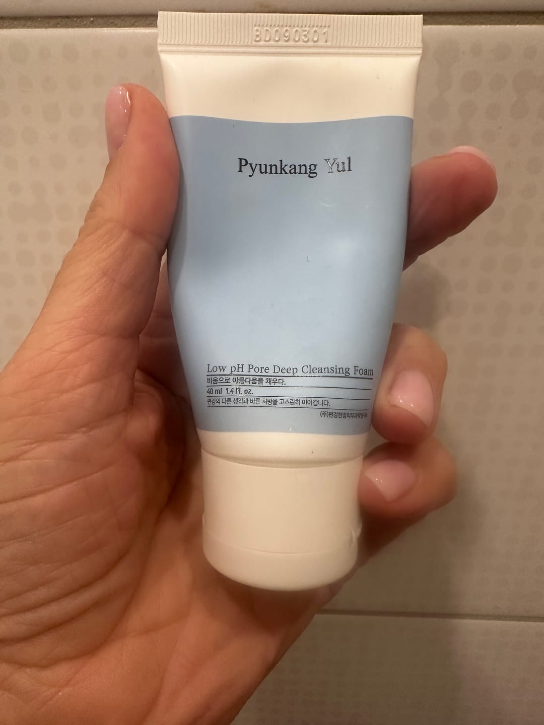 Customer photo review of Maigas putas sejas tīrīšanai Pyunkang Yul Low pH Pore Deep Cleansing Foam