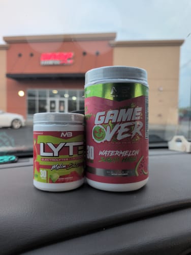 Customer photo review of Game Over (High Stim Pre-Workout)