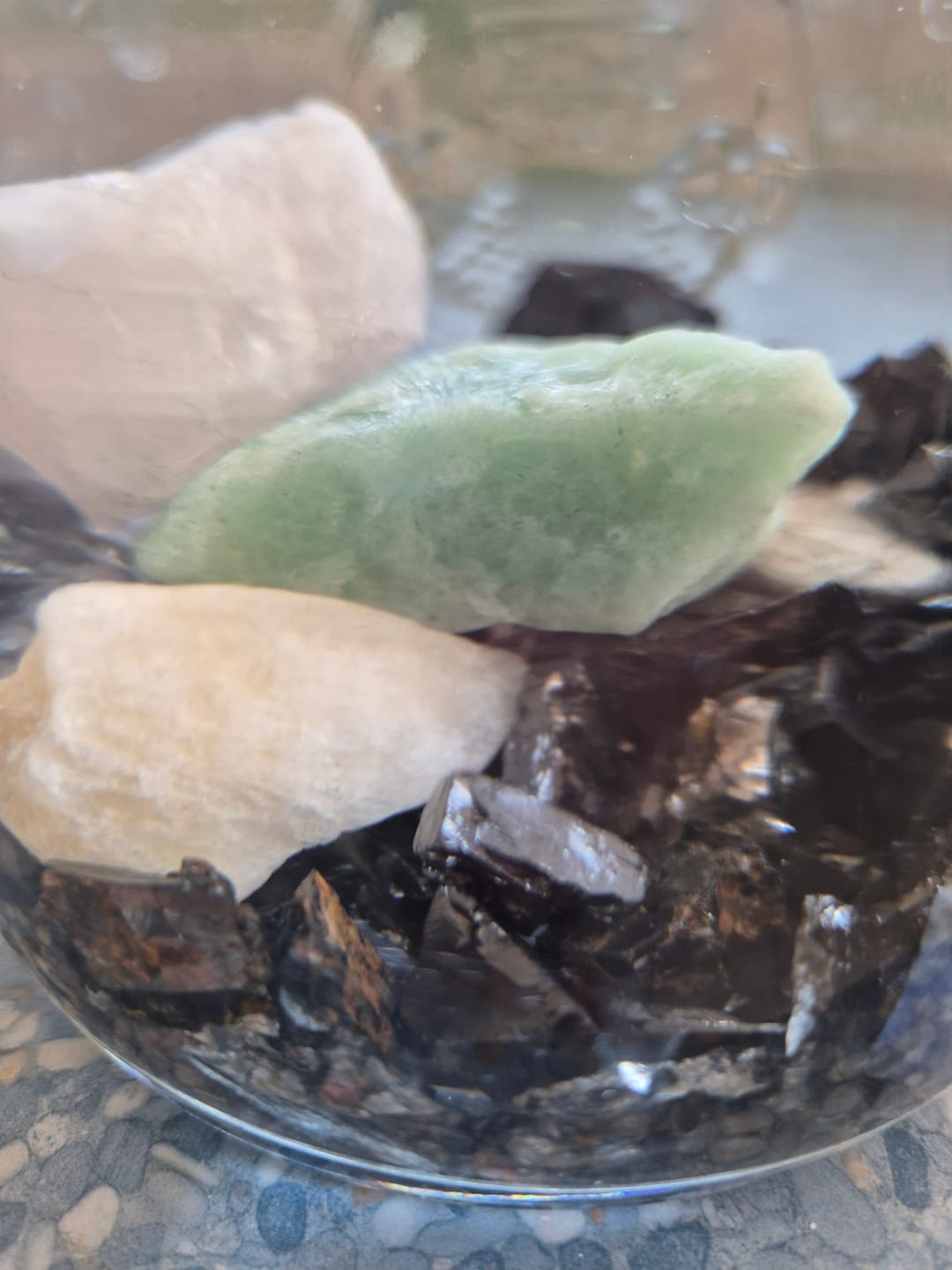 Customer photo review of Edelschungit aus Karelien | Wassersteine | Rohsteine