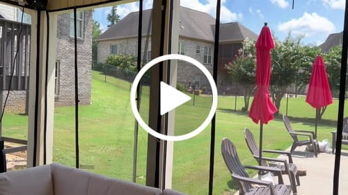 Customer video review of Custom Screen Doors Garage Door Screen
