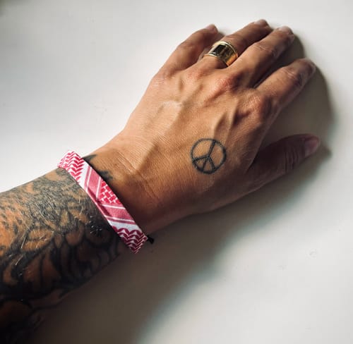 Customer photo review of Keffiyeh Bracelet