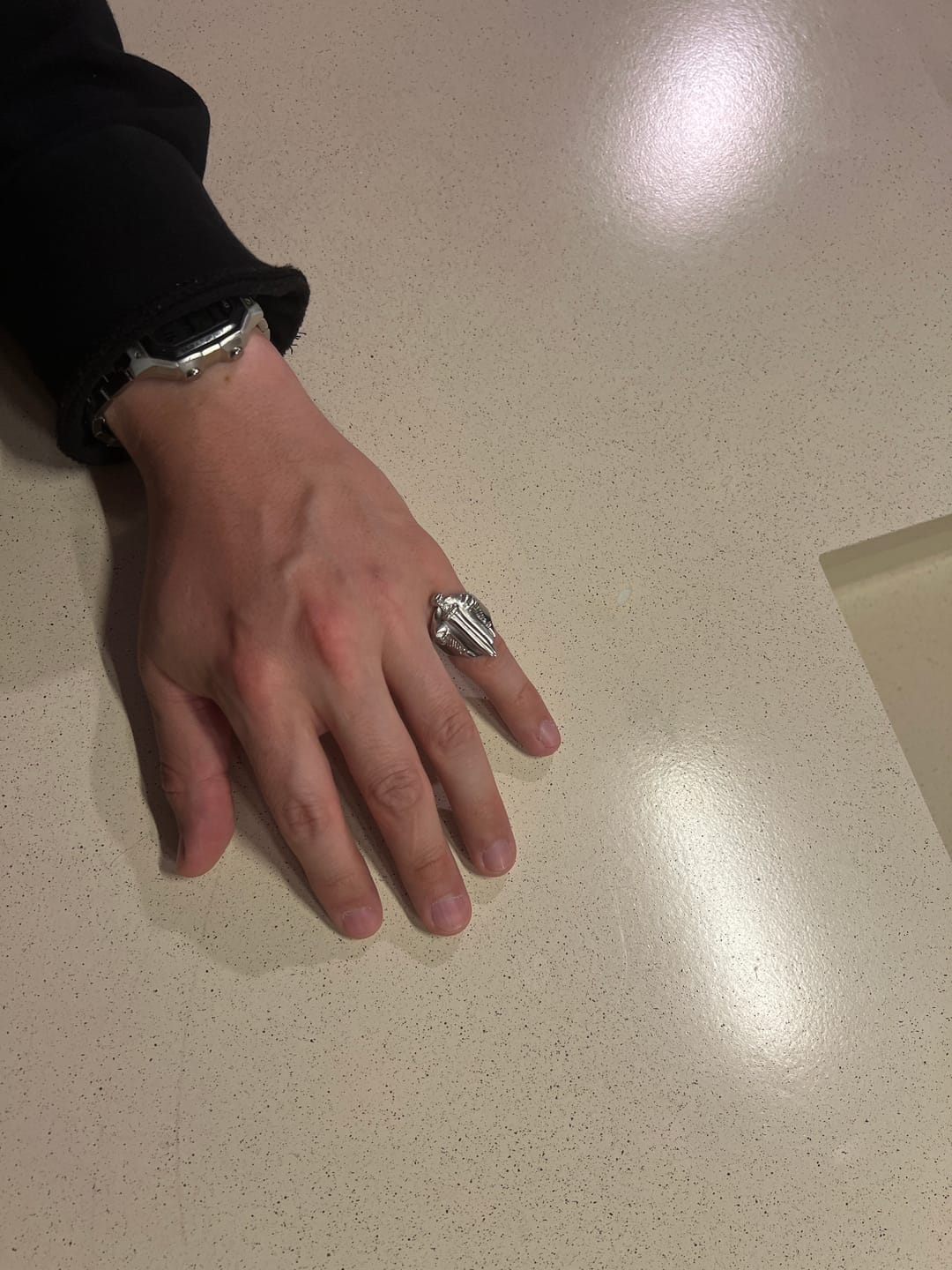 Customer photo review of CATACOMB SWORD RING