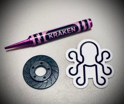 Customer photo review of Rotor Golf Ball Marker - Black Oxide Carbon Steel | Kraken Golf