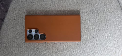 Customer photo review of Samsung Galaxy S24 Ultra Leather Case - Timeless Luxe - Cognac Brown