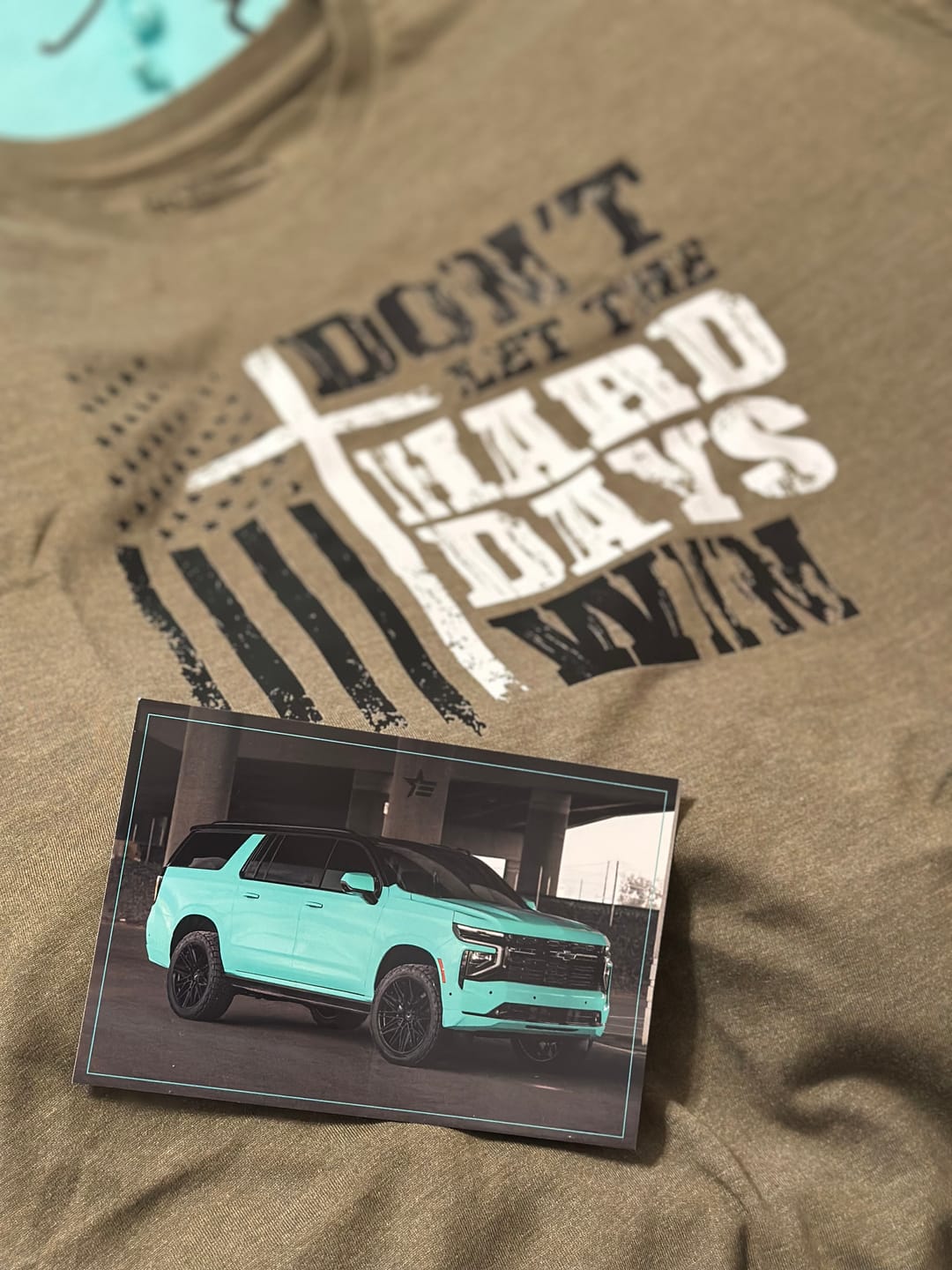 Customer photo review of Hard Days Tee
