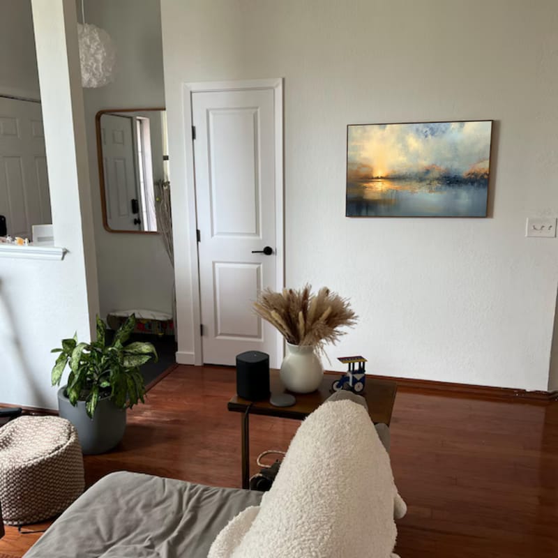 Customer photo review of Abstract Painting Canvas #AP193