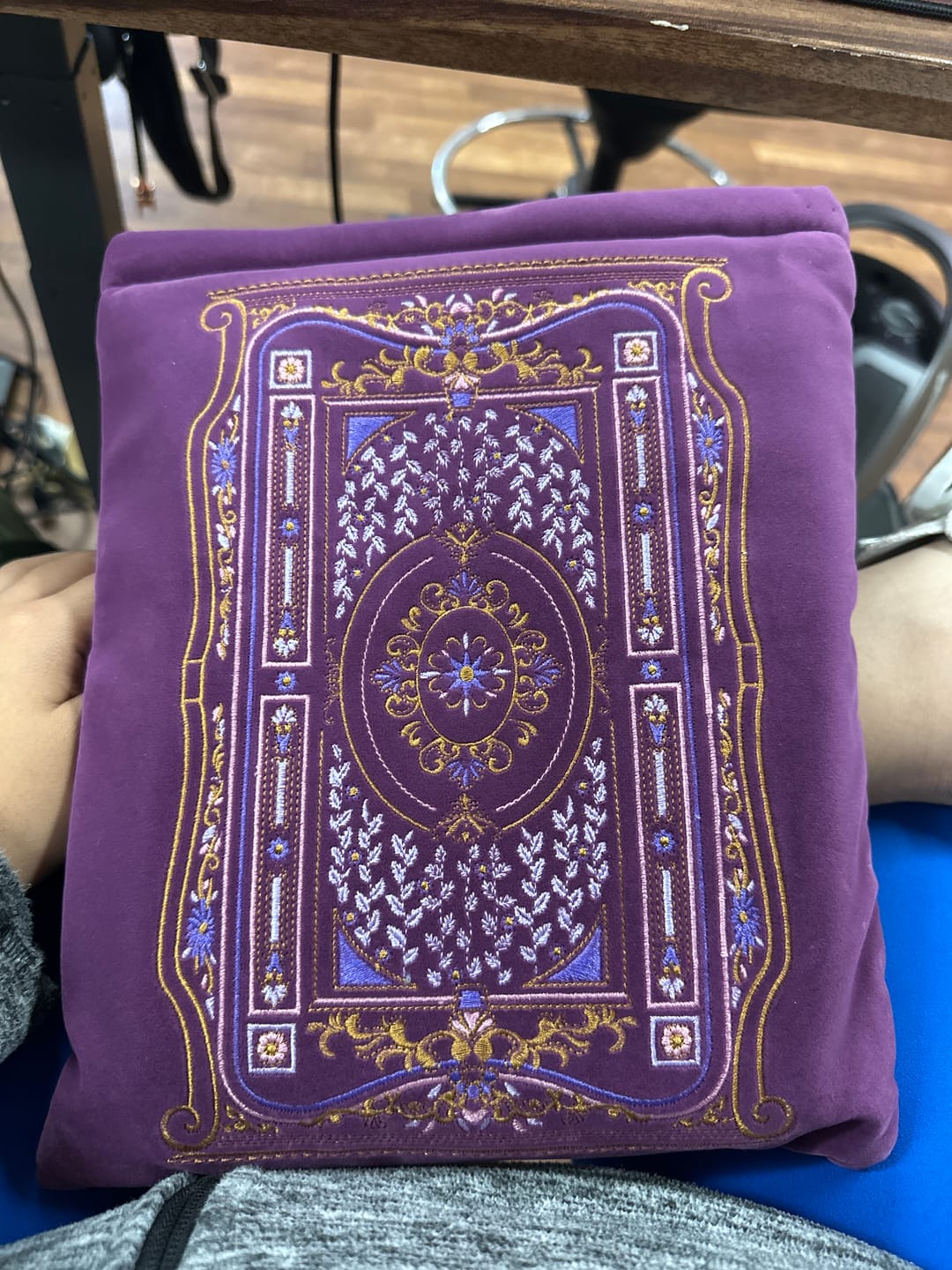 Customer photo review of Literati Book Sleeve - Purple