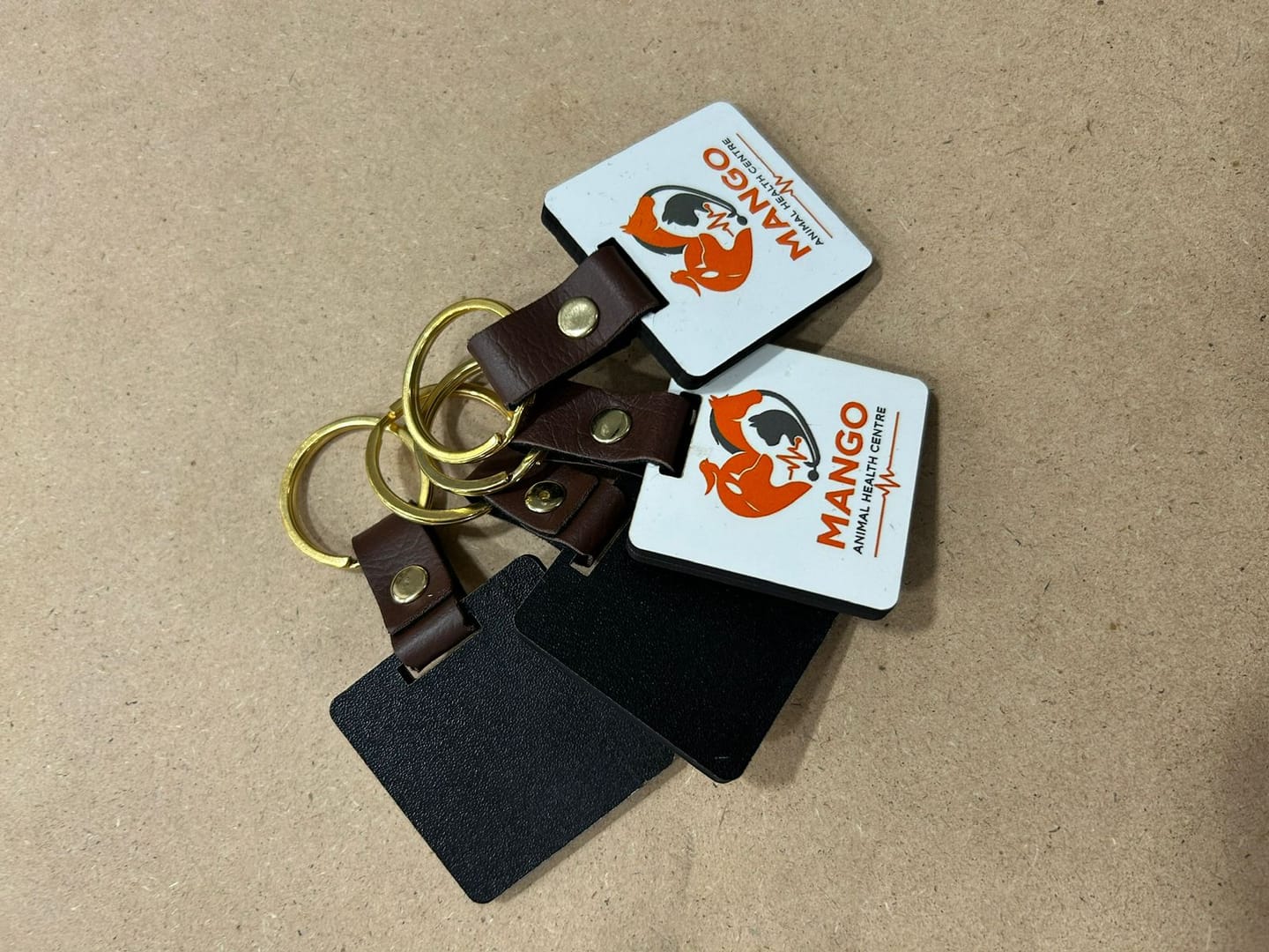 Customer photo review of Customized Premium Belt Keychains | Best for Brand Promotion | PrintMine.in