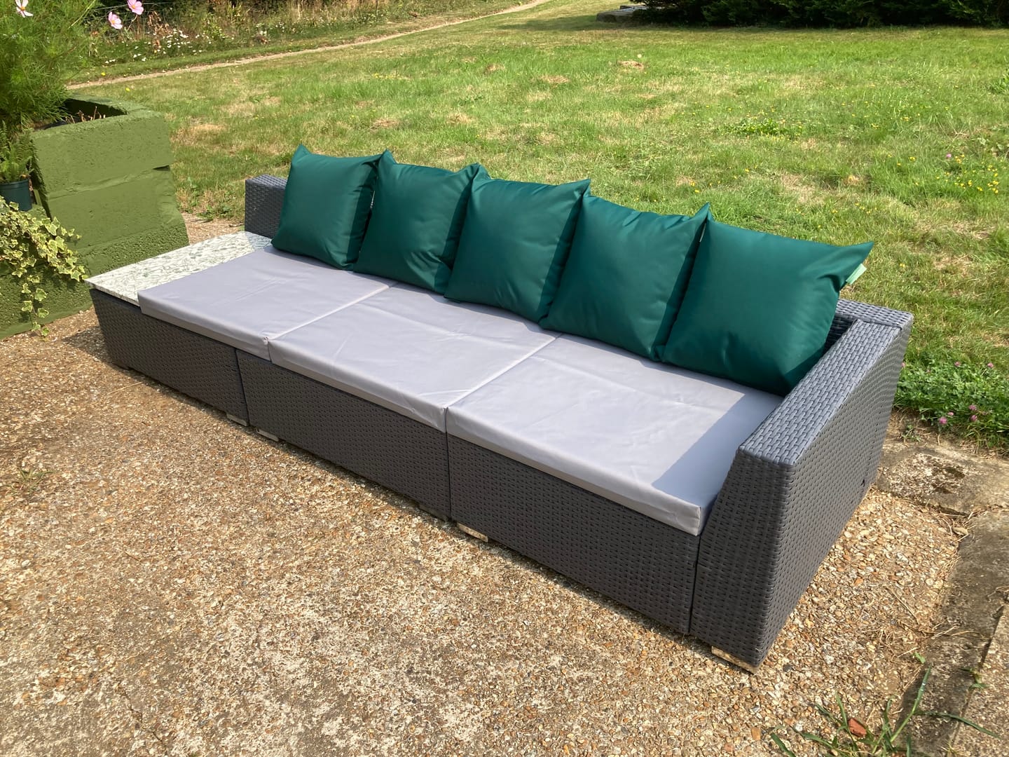 Customer photo review of Water Resistant Outdoor Scatter Cushion Garden Square Cushions Furniture Pillows