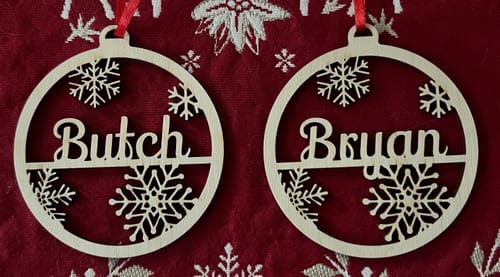 Customer photo review of Personalized Christmas Ornament