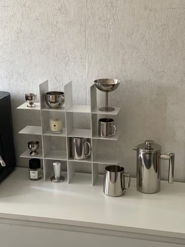 Customer photo review of Stello Countertop Grid Shelf