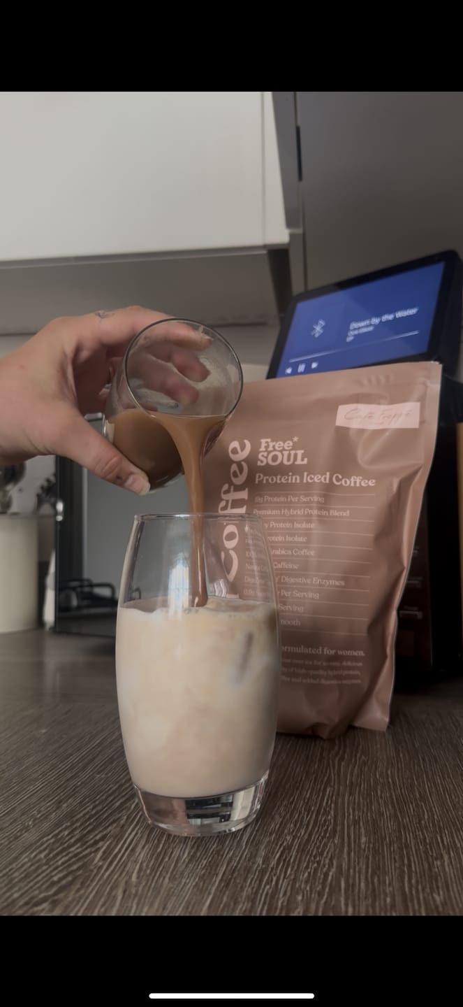 Customer photo review of Protein Iced Coffee