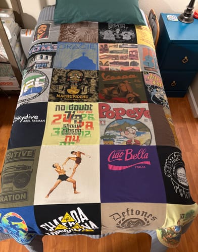 Customer photo review of Premium T Shirt Quilt
