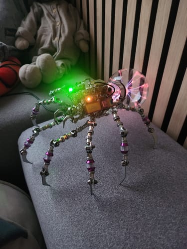 Customer photo review of Cyberpunk Plasma Ball Spider