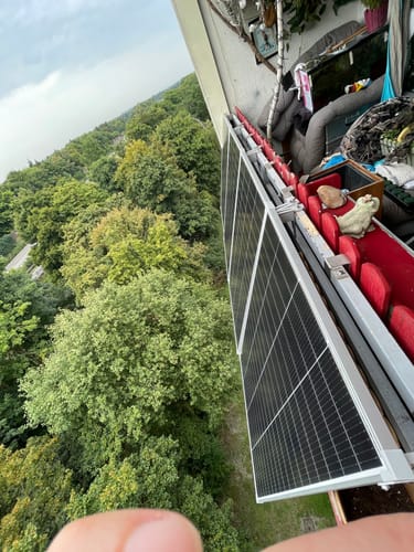 Customer photo review of Ray Lite Shield Balkonkraftwerk