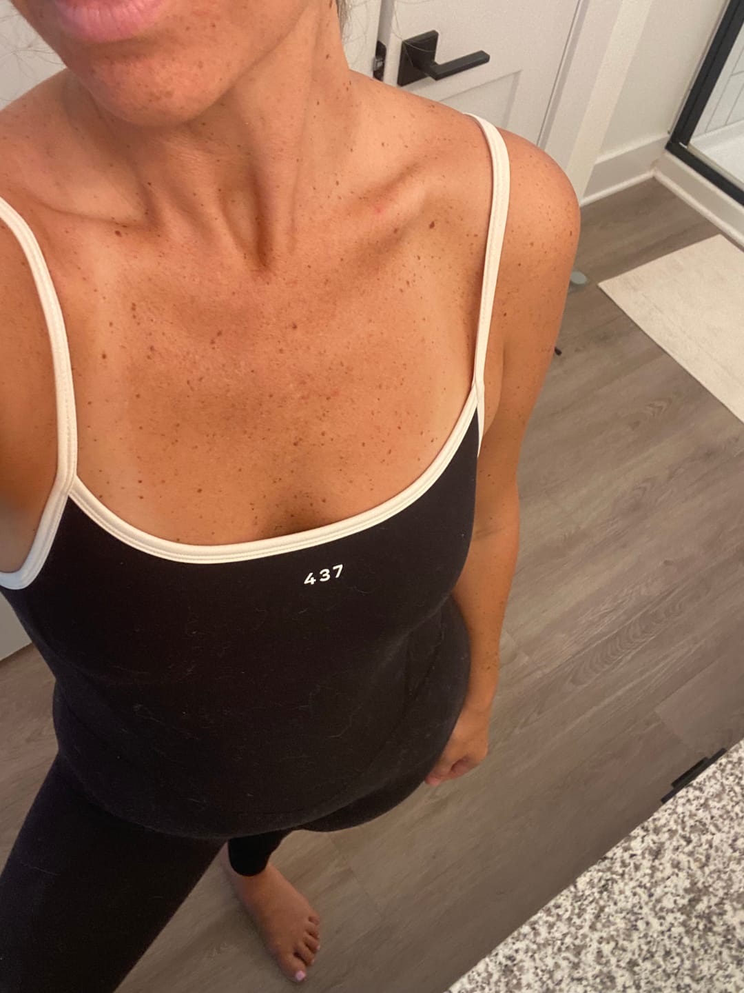 Customer photo review of The Onesie / Black-Crème