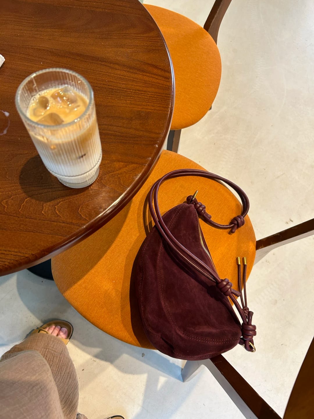 Customer photo review of Mary - Stylish Vegan Suede Shoulder Bag for Women, Trendy Crossbody Dumpling Design