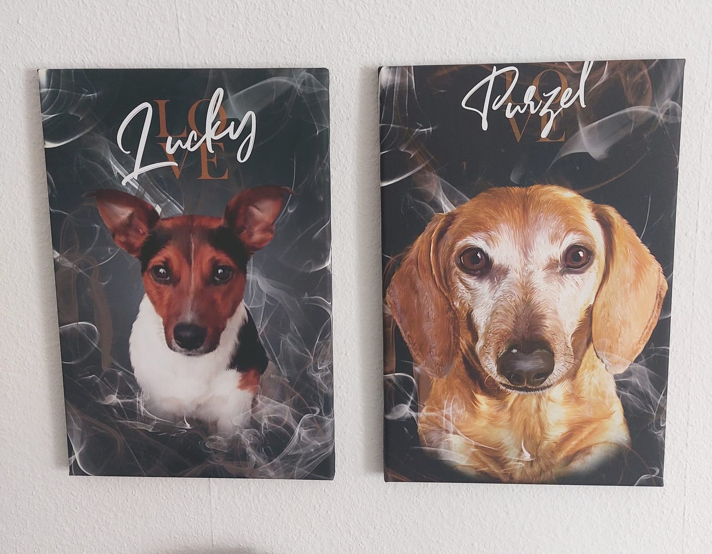 Customer photo review of Personalisiertes Portrait Poster und Leinwand - Rauch Stil