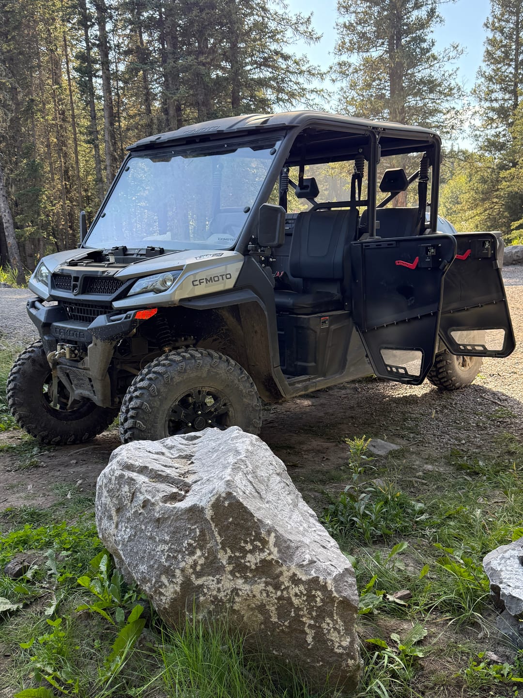 Customer photo review of Aluminum 4pcs Half Doors for CFMOTO Uforce 1000XL 2022-2024