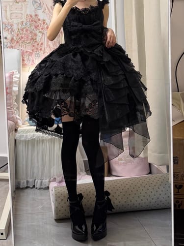 Customer photo review of Dark Gothic Mary Janes