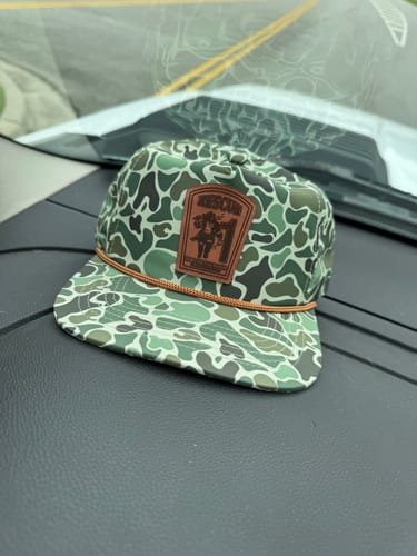 Customer photo review of Custom Leather Patch 5-Panel Rope Hat - Blank Rope Hats