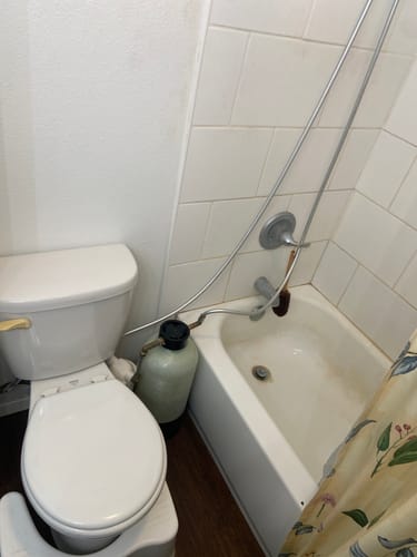 Customer photo review of Shower Water Softener System