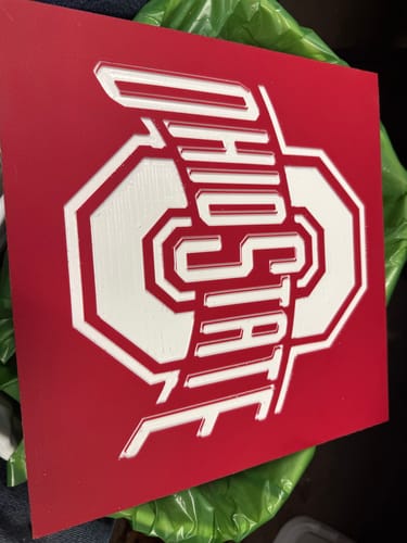 Customer photo review of ColorCore HDPE Plastic - Premium Multi-Layer Engravable Sheets