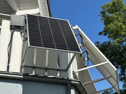 Customer photo review of Ray Lite Geländer Balkonkraftwerk