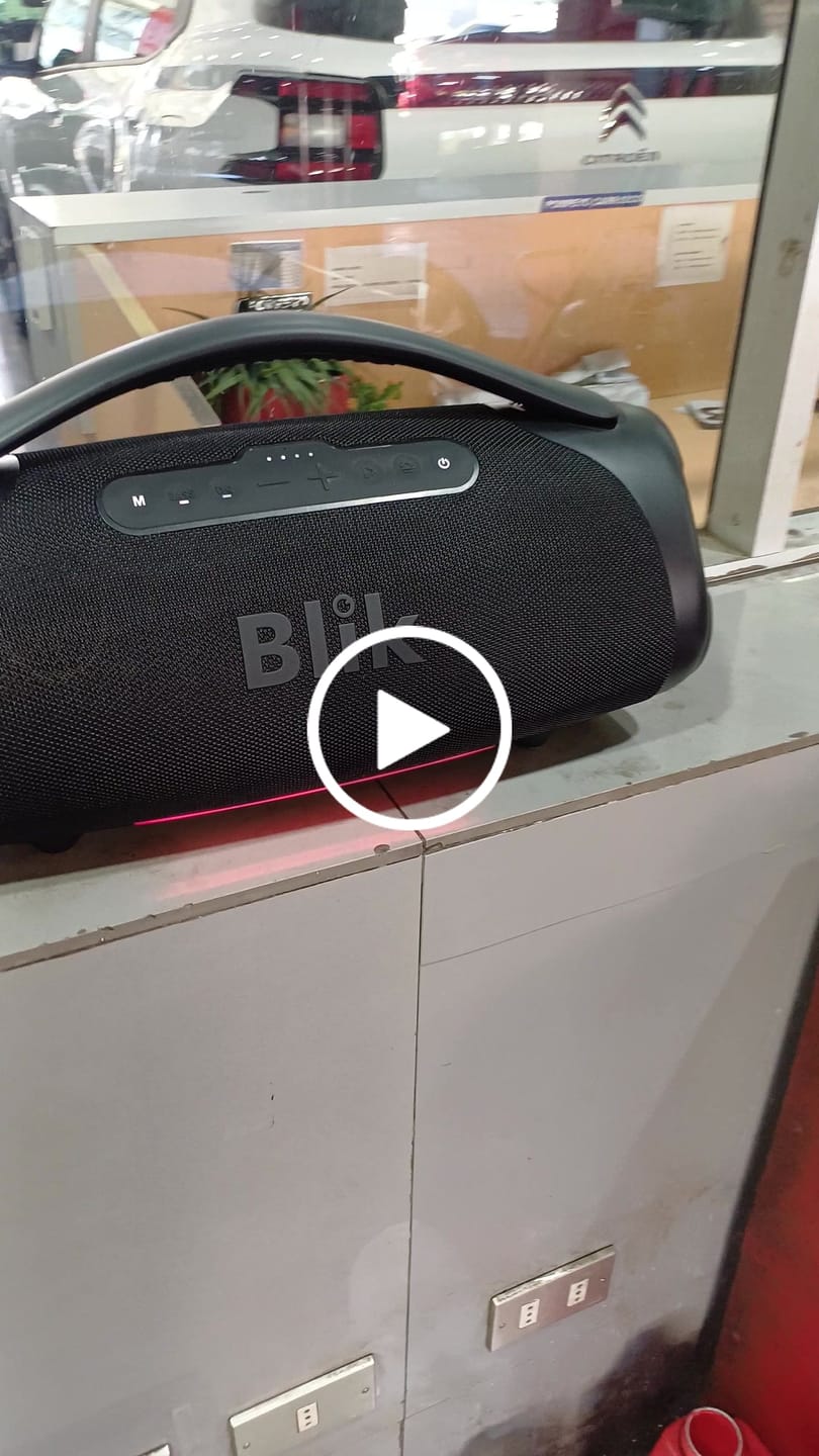 Customer video review of Parlante Bluetooth Portátil Blik Bass400 160W IPX7 12 Hrs
