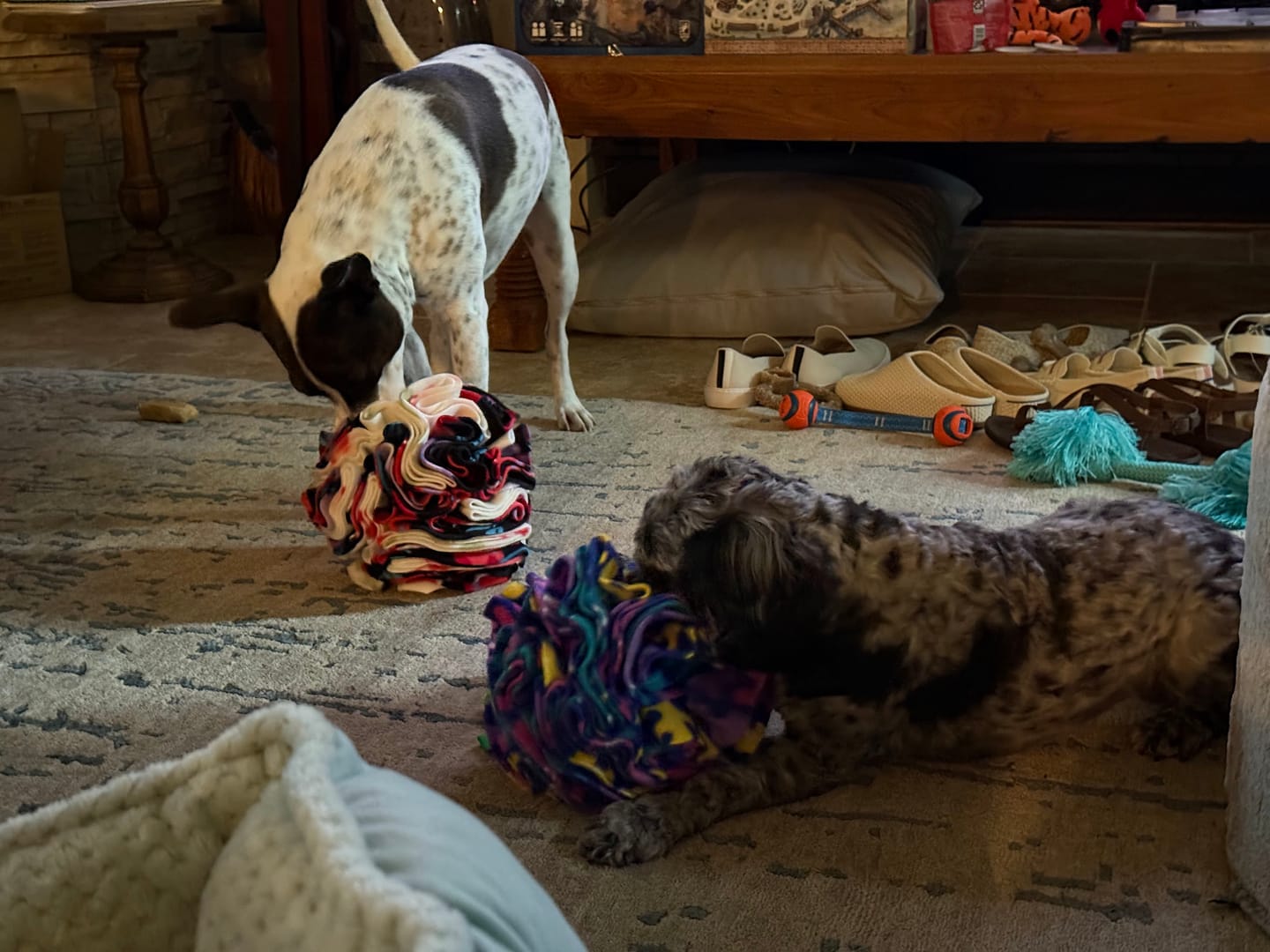 Customer photo review of Handcrafted Snuffle Ball – Enrichment Toy for Dogs