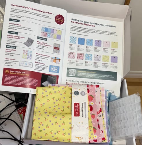 Customer photo review of Mrs Quilty Subscription Box 11