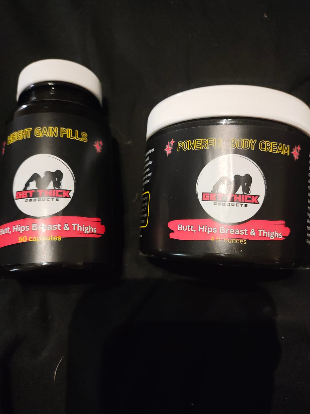Customer photo review of Get Thick Quick Cream & Weight Gain Pills – Natural Curve Enhancement for Fuller Breasts, Butt, Hips & Thighs
