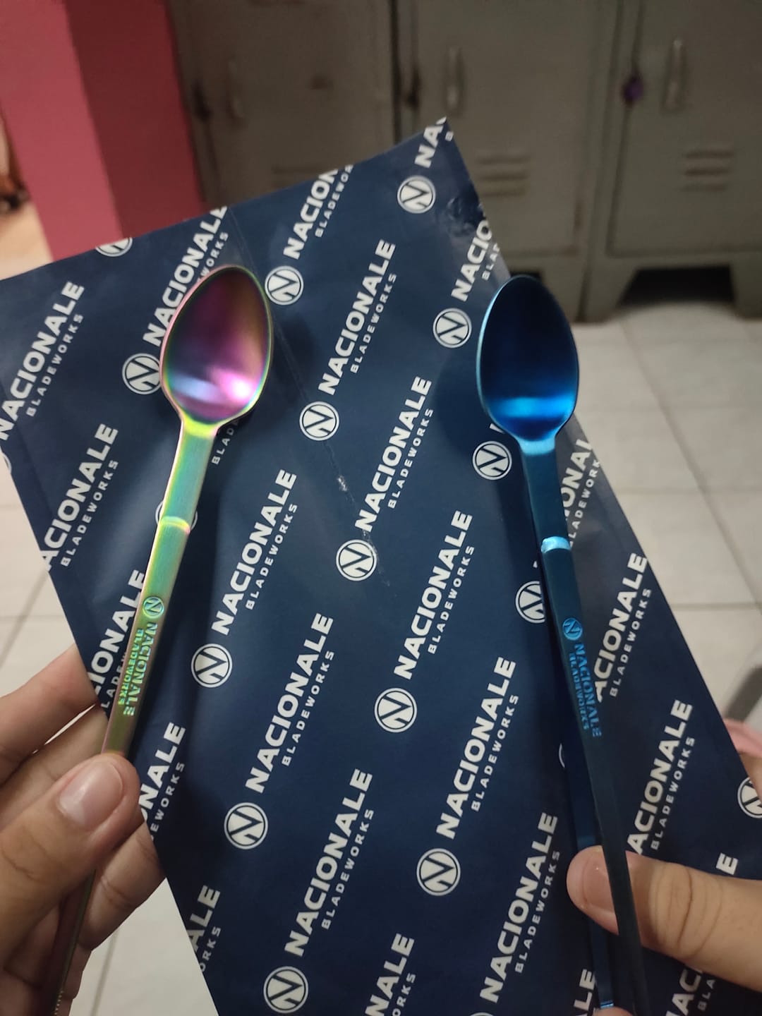 Customer photo review of 205mm 2-in-1 Spoon + Tweezer Tool