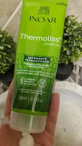 Customer photo review of Inoar Argan Oil Thermoliss Anti-Frizz Styling Balm 240ml