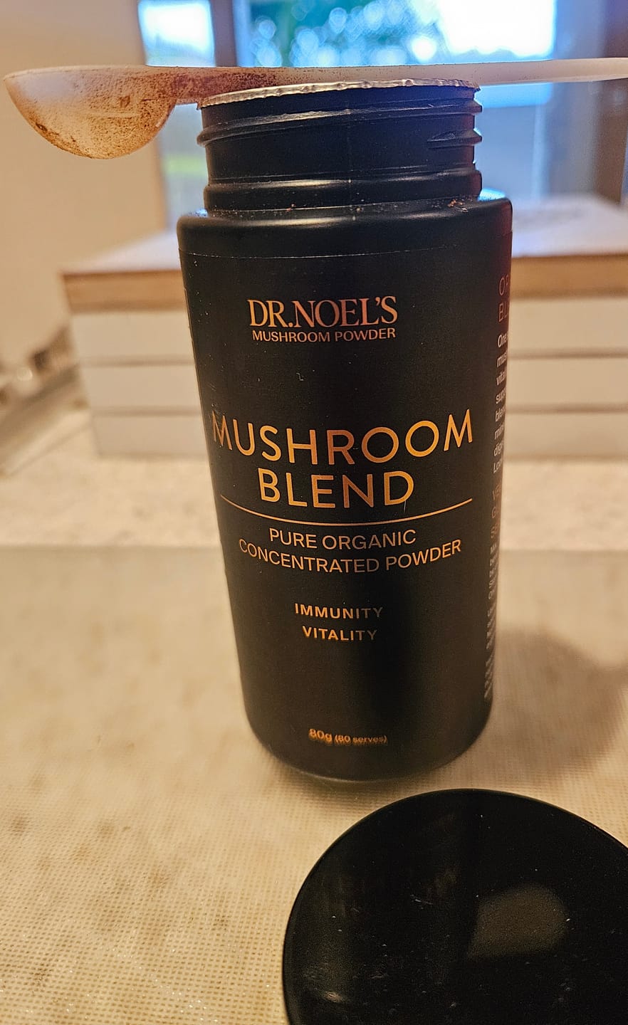 Customer photo review of Organic Mushroom Blend Powder