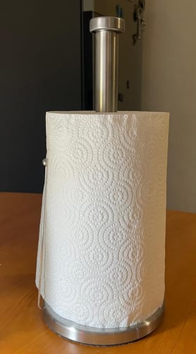 Customer photo review of Portarollo De Cocina Para Papel Home Concept Acero Inoxidable