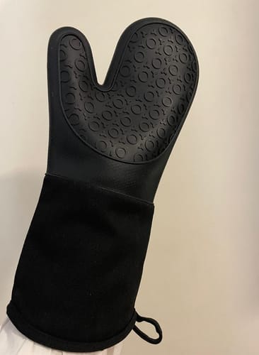 Customer photo review of Manopla De Silicona Con Algodon Confort Black