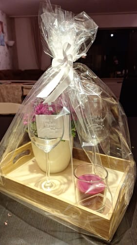 Kundenbewertung mit Foto zu Leonardo Weingläser mit Gravur im "Wedding" Design als Set
