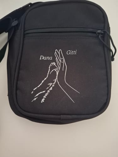 Customer photo review of Freunde für immer - Gassi Tasche personalisierbar