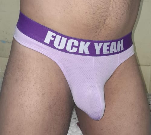 Customer photo review of LAVENDER WAISTBAND THONG