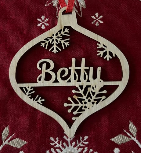 Customer photo review of Personalized Christmas Ornament