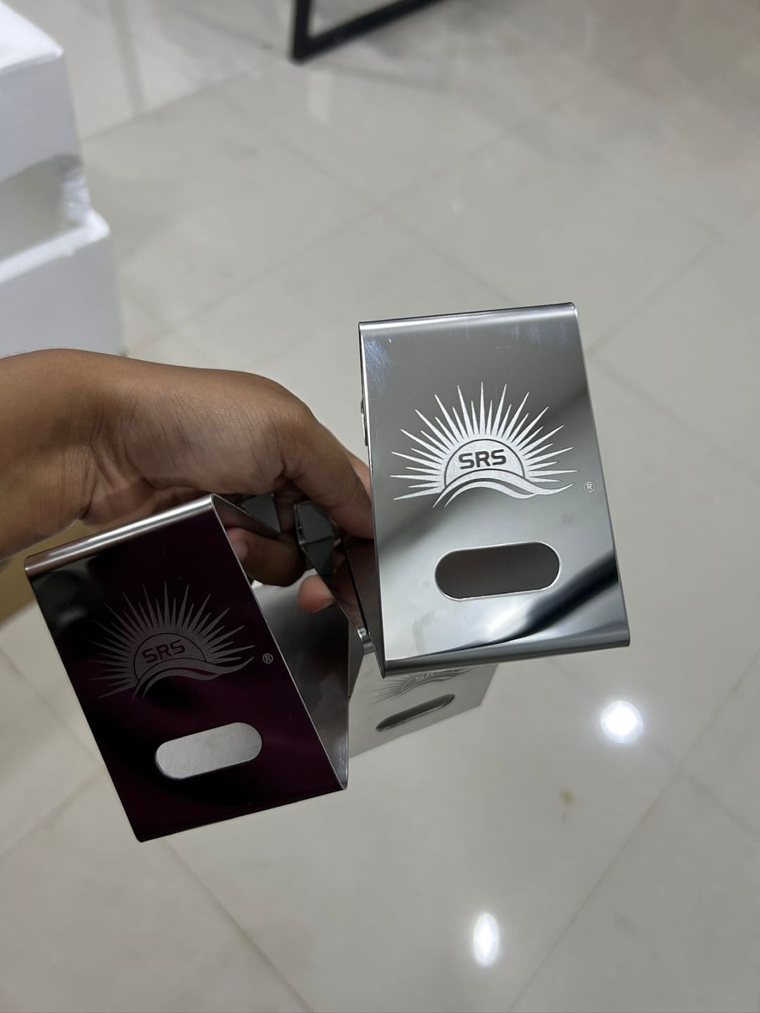 Customer photo review of Premium Mobile Stand | Best for Corporate Gifting | PrintMine.in