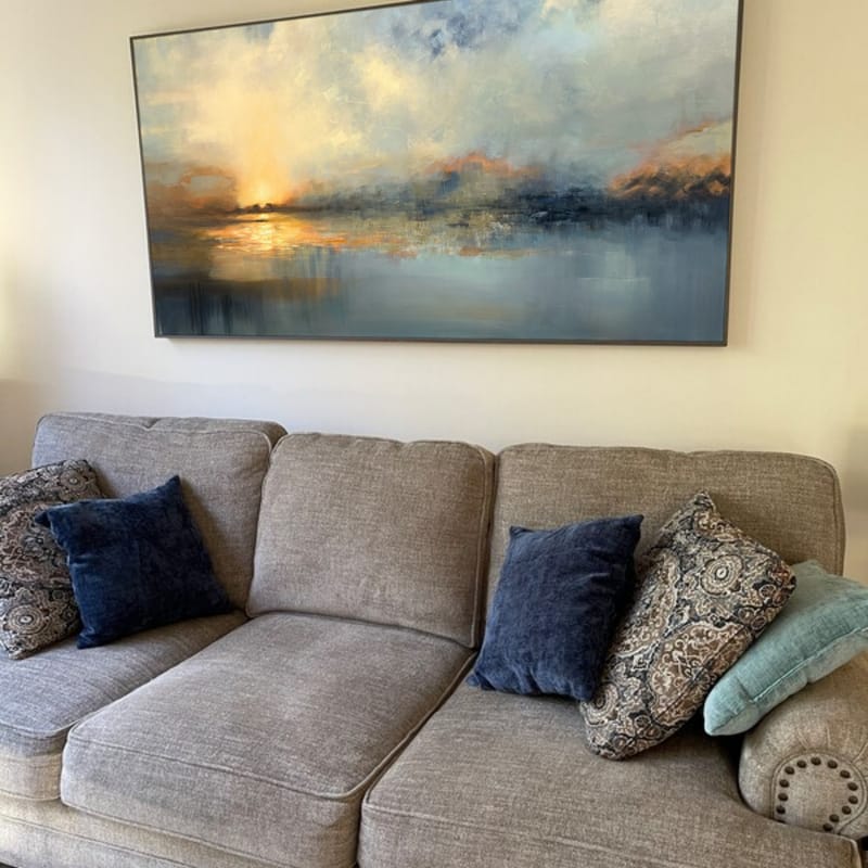 Customer photo review of Abstract Painting Canvas #AP193