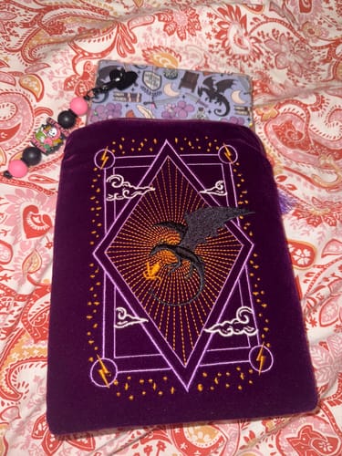 Customer photo review of Dragon Fire E-Reader Sleeve