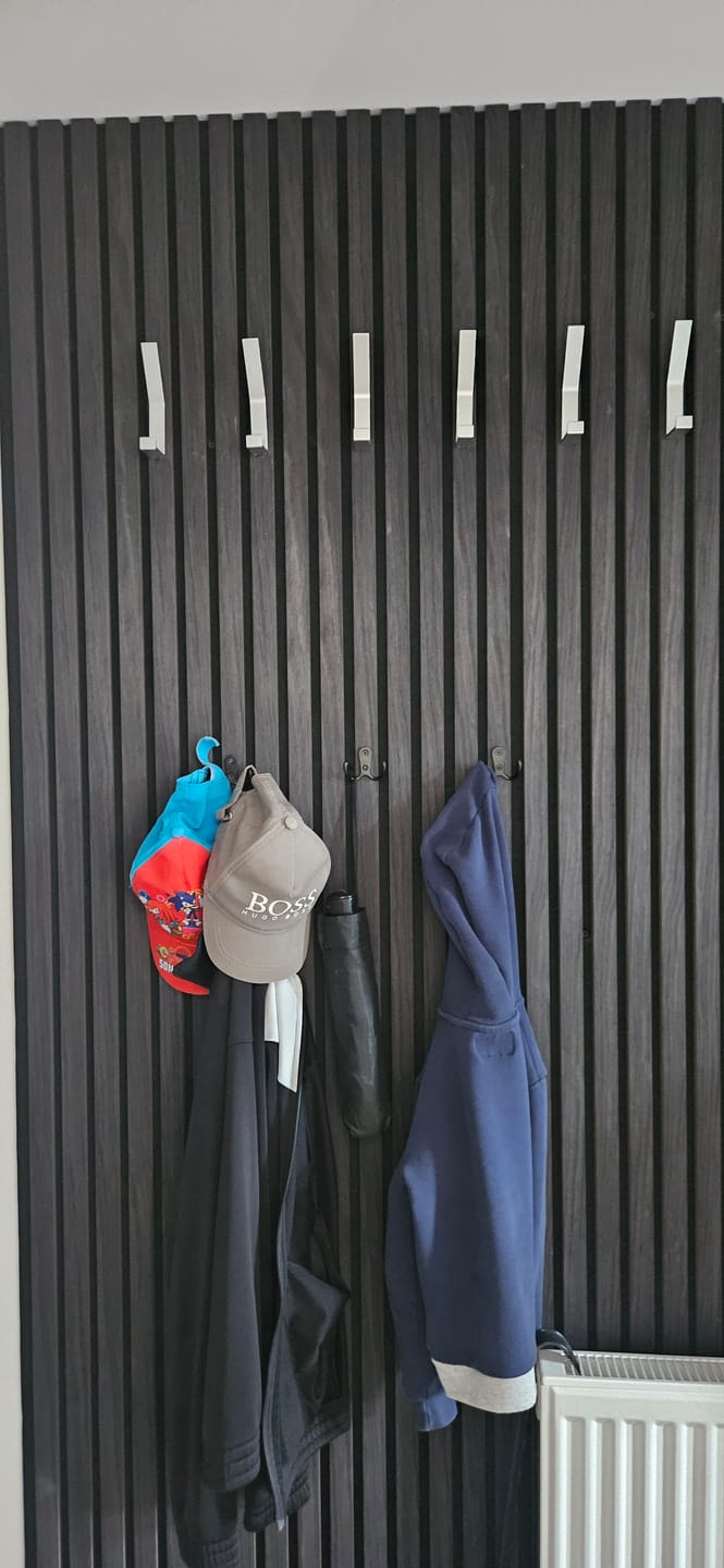 Customer photo review of Acoustic Slat Wall Panel - Black Oak