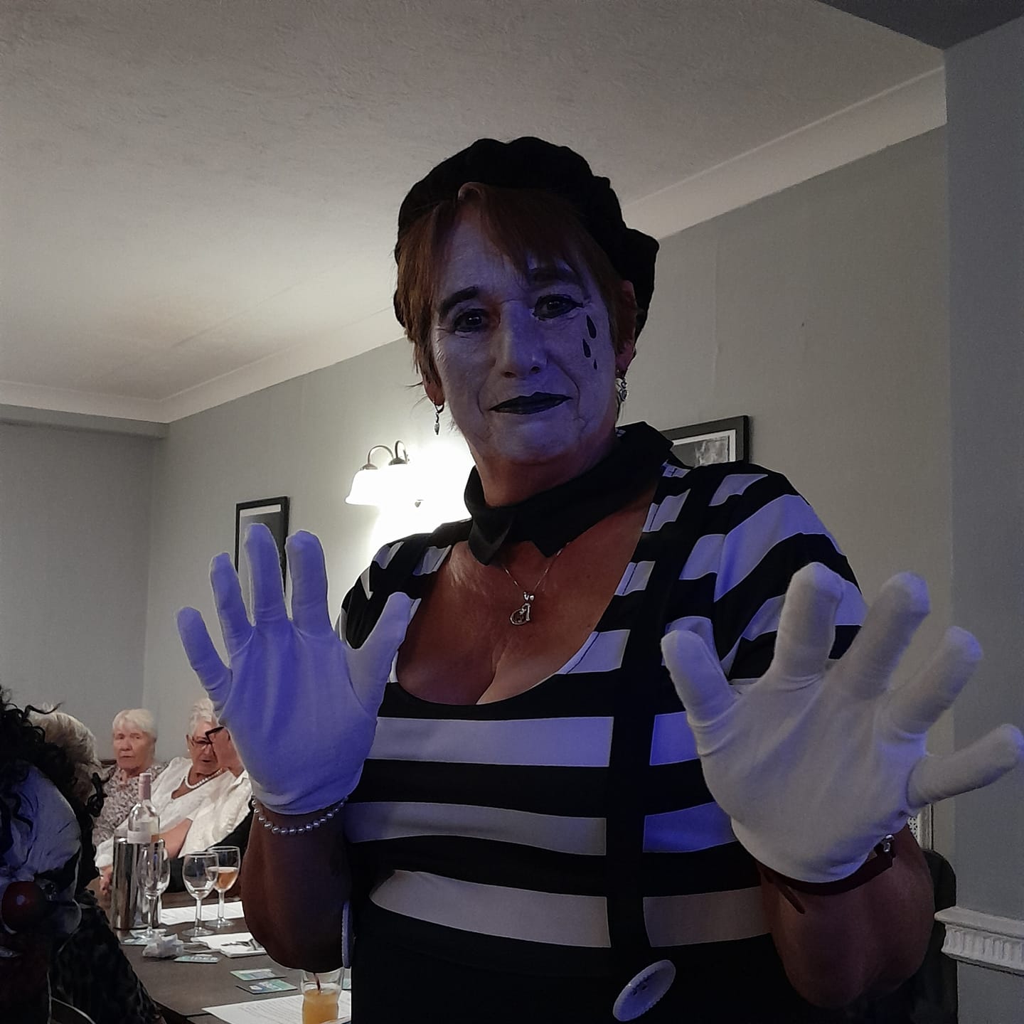 Customer photo review of Lady Mime Artist Costume