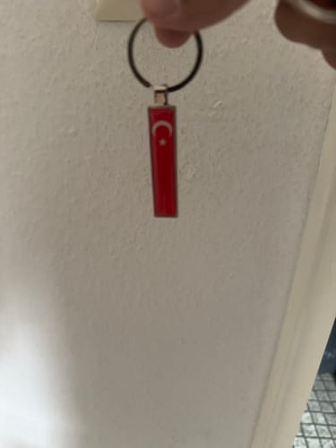 Customer photo review of Kennzeichen Schlüsselanhänger Mini Nummernschild Metall