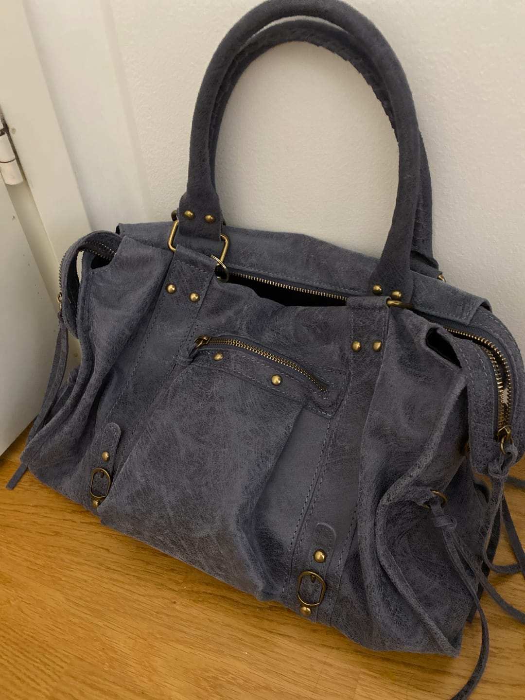 Customer photo review of It girl bag vintage blue